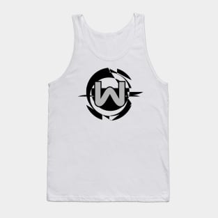 Futuristic Modern Letter W Tank Top